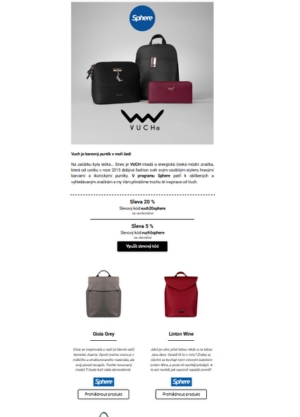 Získejte exkluzivní slevu 20 % na VUCH se Sphere!