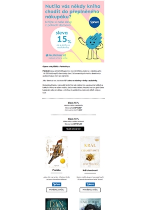 Získejte exkluzivní slevu 15 % na Palmknihy.cz se Sphere! (1)