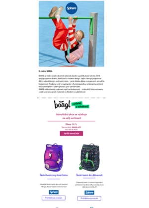 Získejte exkluzivní slevu 16 % na Baagl.cz se Sphere!